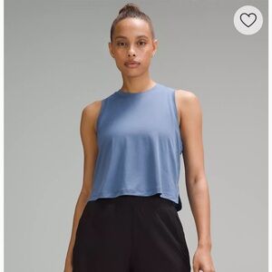 Lululemon Ultralight Waist-Length Tank Top Oasis Blue 4